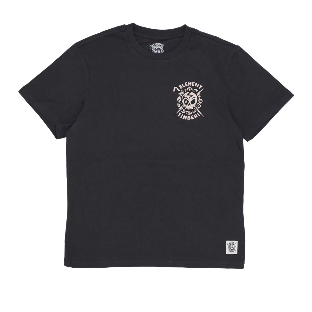 Element Summon Tee X Timber Zwart T-shirt Black Heren