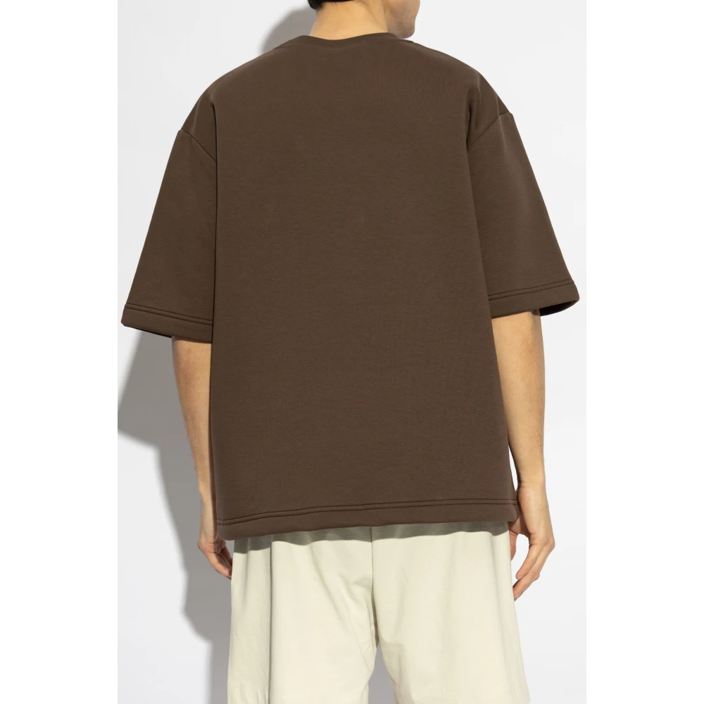 Dsquared2 T-shirt met logo Brown Heren