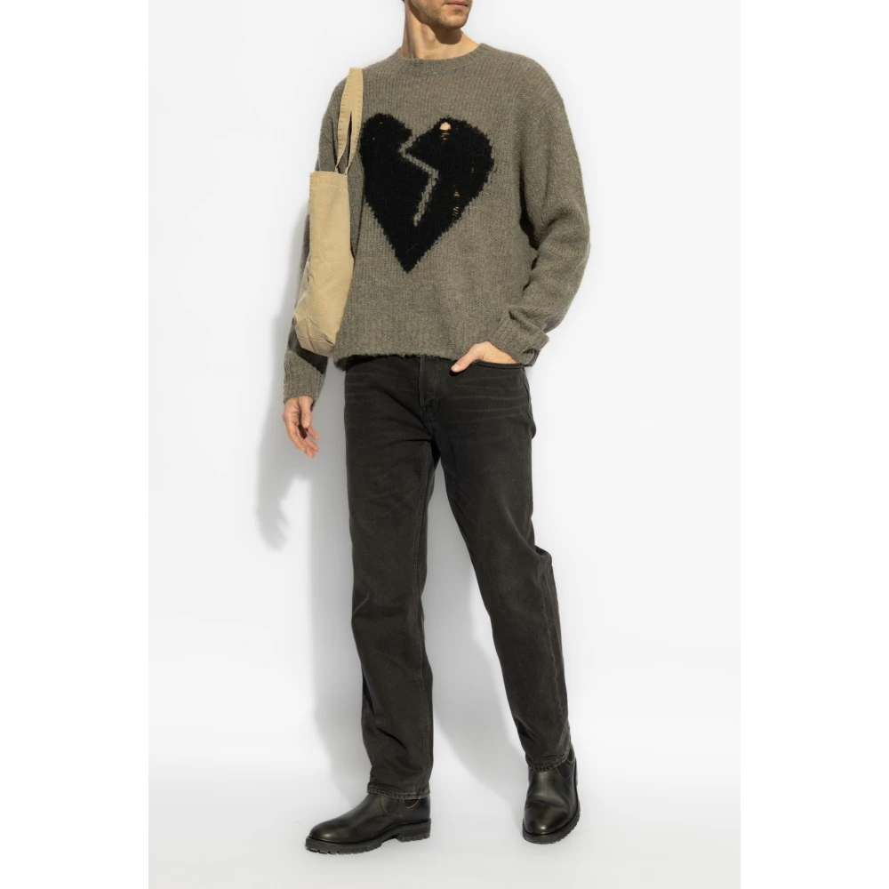 AllSaints Sweater Luvheart Gray Heren