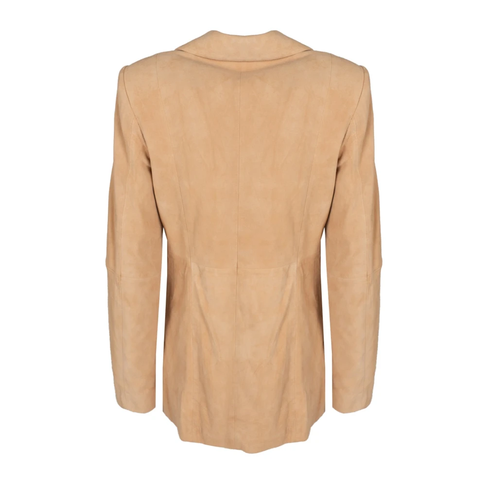 Liu Jo Klassieke Elegante Jas Beige Dames