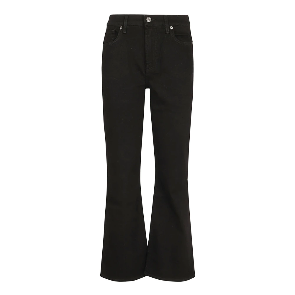 7 For All Mankind Utsvängda jeans Black, Dam