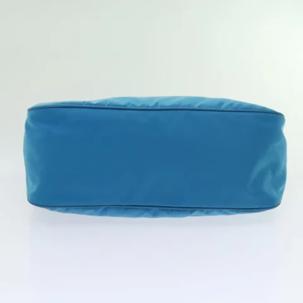 Prada Vintage Pre-owned Nylon pouches Blue Dames