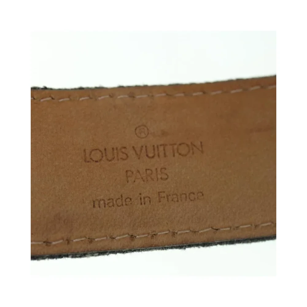 Louis Vuitton Vintage Pre-owned Cotton belts Black Dames