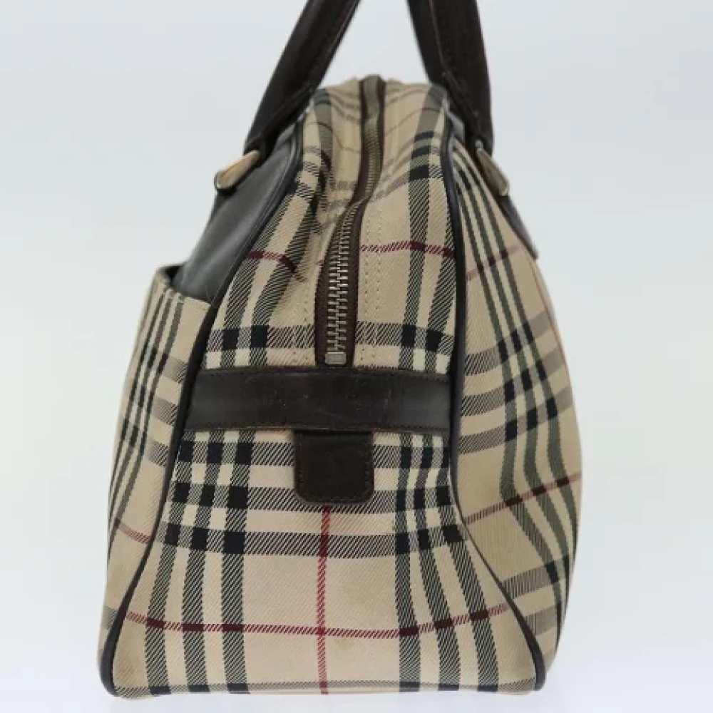 Burberry Vintage Pre-owned Canvas travel-bags Beige Dames