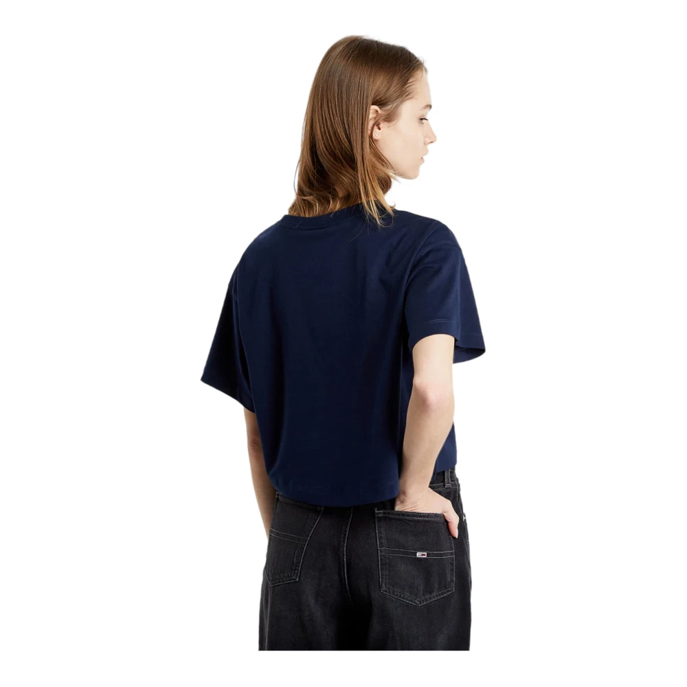 Champion Korte Mouw T-shirt Blue Dames