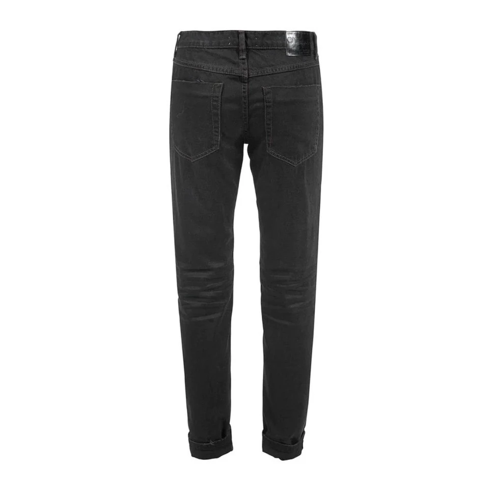 One Teaspoon Zwarte Distressed Katoenen Jeans Black Dames