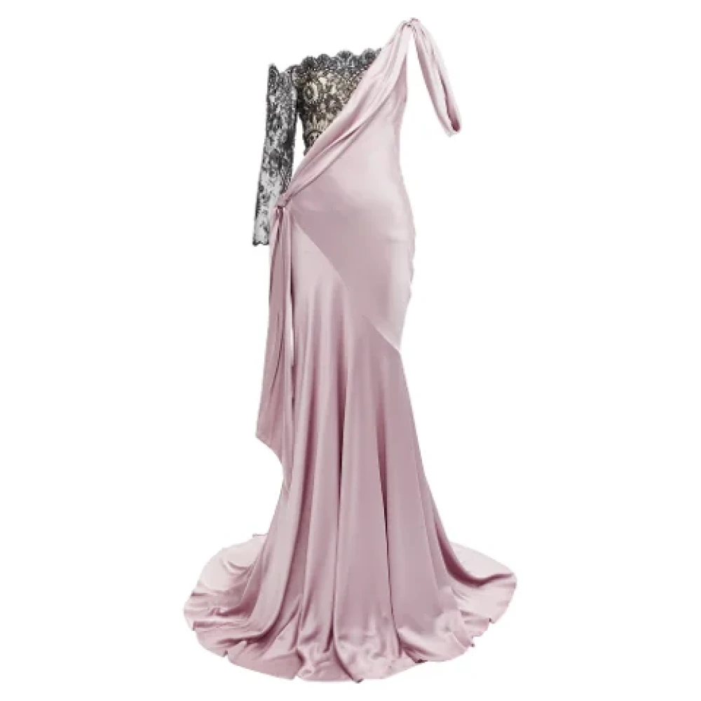 Alexander mcqueen Silk dresses Purple Dames