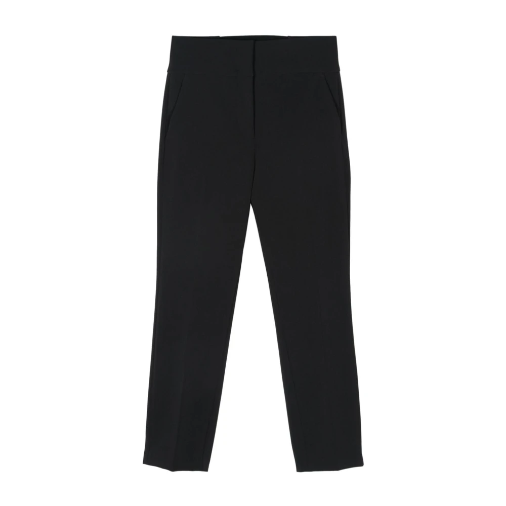 Blugirl Zwarte hoge taille slim fit broek Black Dames
