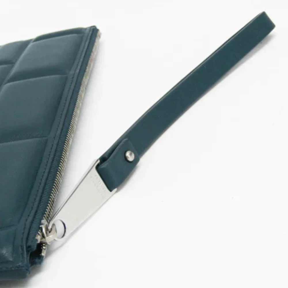 Bottega Veneta Vintage Pre-owned Leather clutches Green Dames