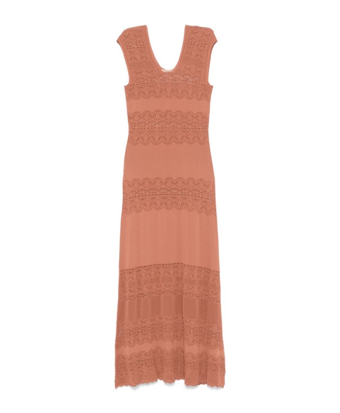 brown-dress-elegant-silhouette