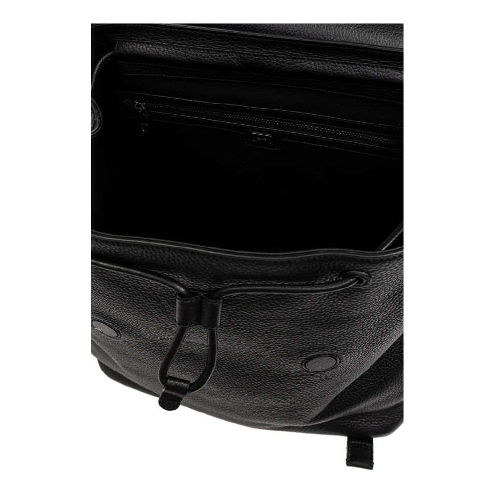 Dolce & Gabbana Leren rugzak Black Heren