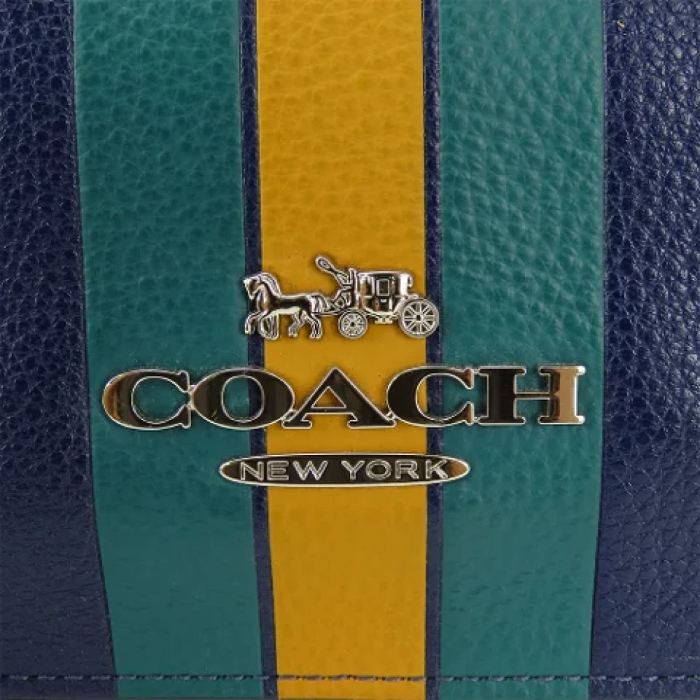 Coach Pre-owned Leather shoulder-bags Blue Dames