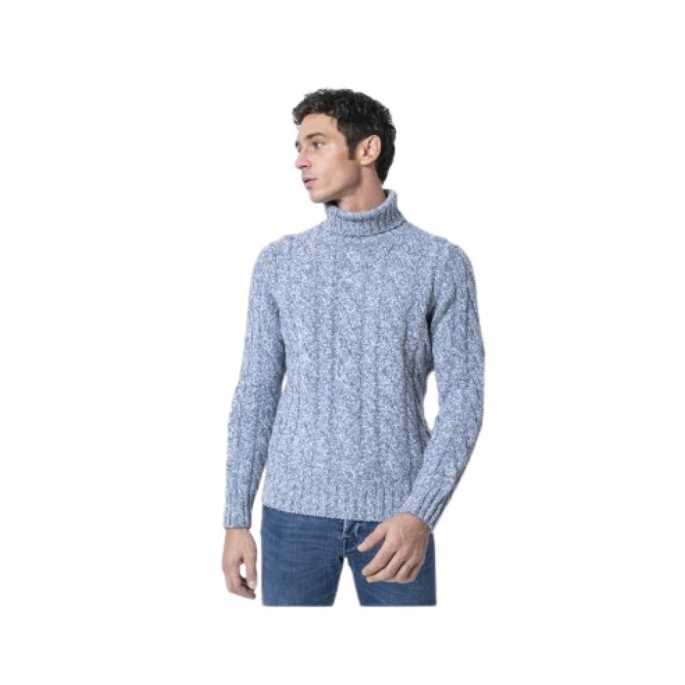 Gran Sasso Herren Blau Strickwaren, Xlgröße: