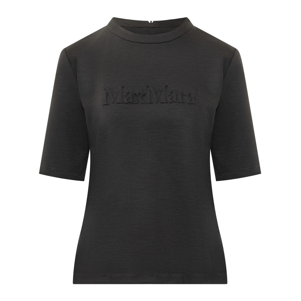 Max Mara Women's Black T-Shirts, S, Crewneck T-Shirt
