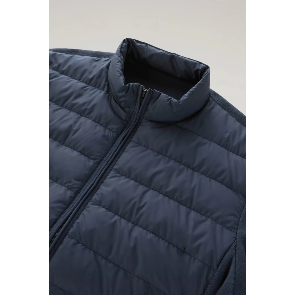 Woolrich Blauwe Hybride Bomberjas Blue Heren