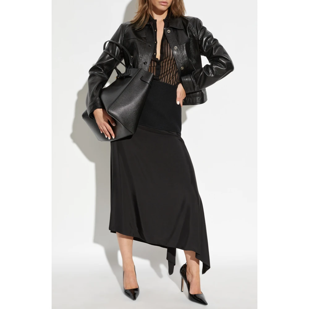 Tom Ford Leren jas Black Dames