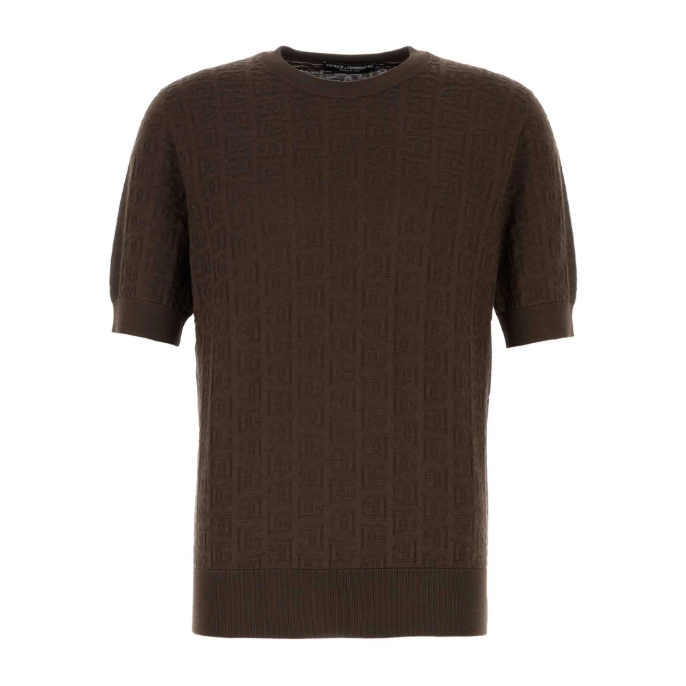 Dolce & Gabbana Stijlvolle Sweater met Uniek Ontwerp Brown Heren