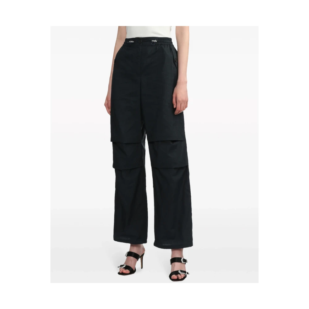 Halfboy Donkerblauwe Parachute Broek Black Dames