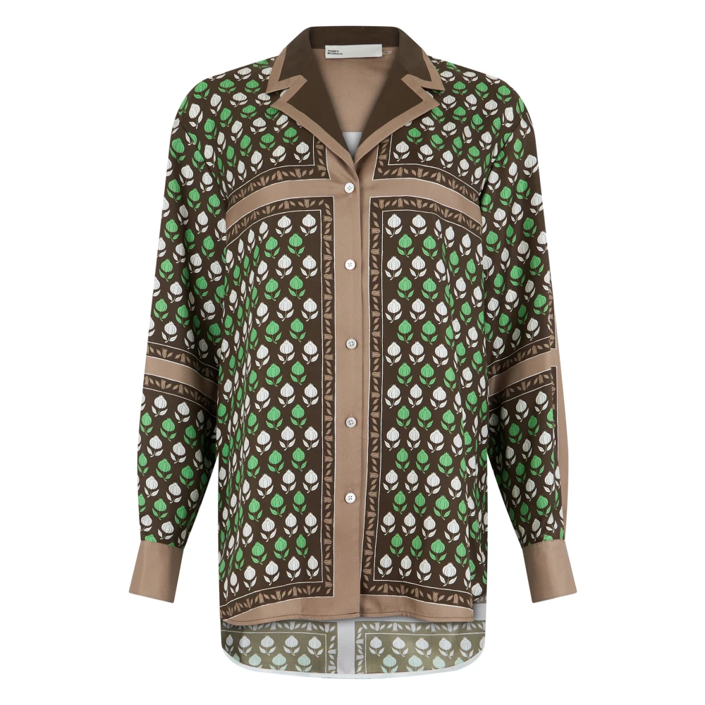 Tory Burch Women's Multicolor Shirts, S, Silk Top