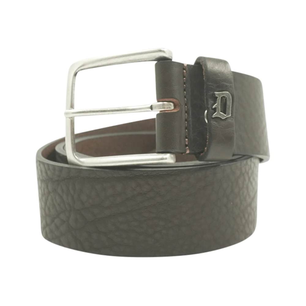 Dondup Unisex Bruin Accessoires 95 Cm, Leer, Leren Riem