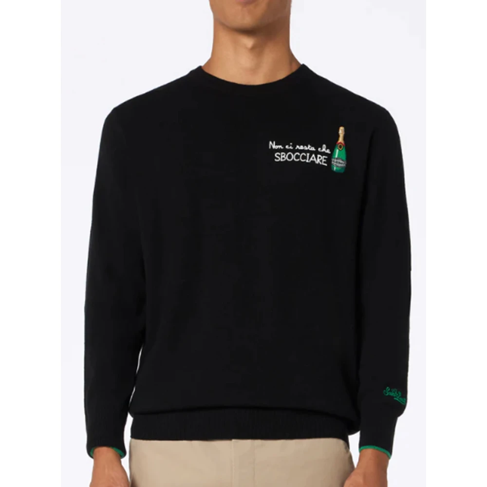 MC2 Saint Barth Zwarte Heron Trui Black Heren