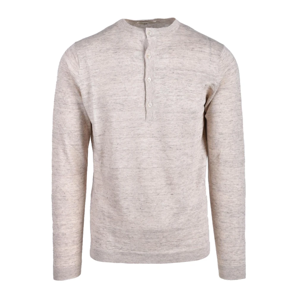 Filippo De Laurentiis Linnen Katoenmix Stijlvolle Top Beige Heren