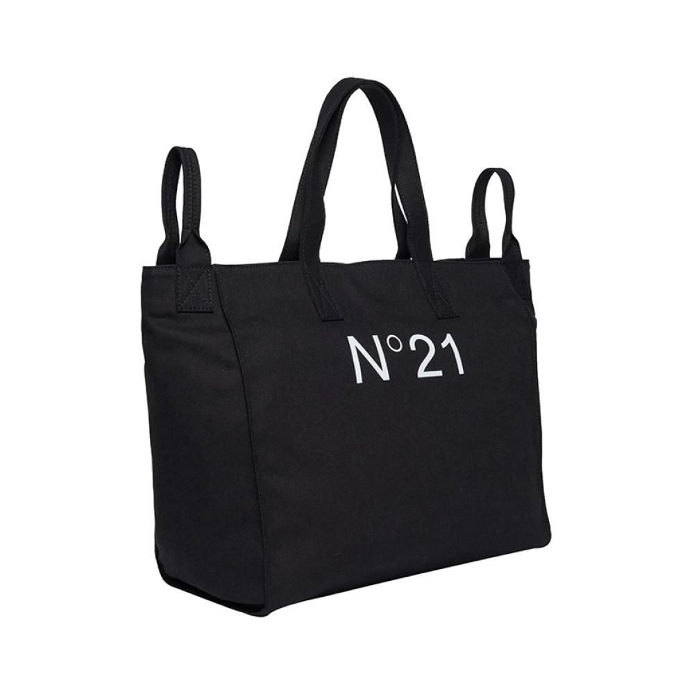 N21 Zwarte handtas met verstelbare schouderband Black Dames