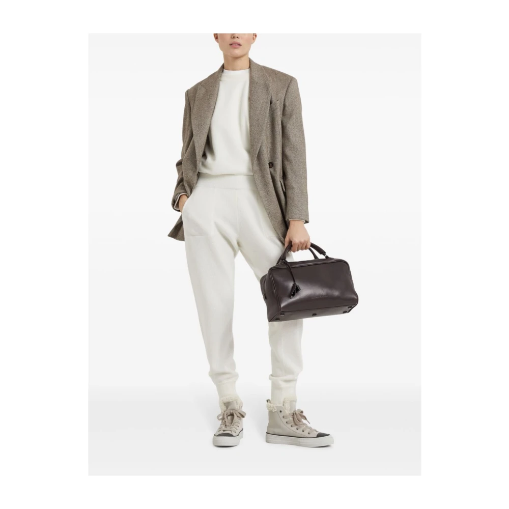 BRUNELLO CUCINELLI Elegante Herenbroek Beige Dames