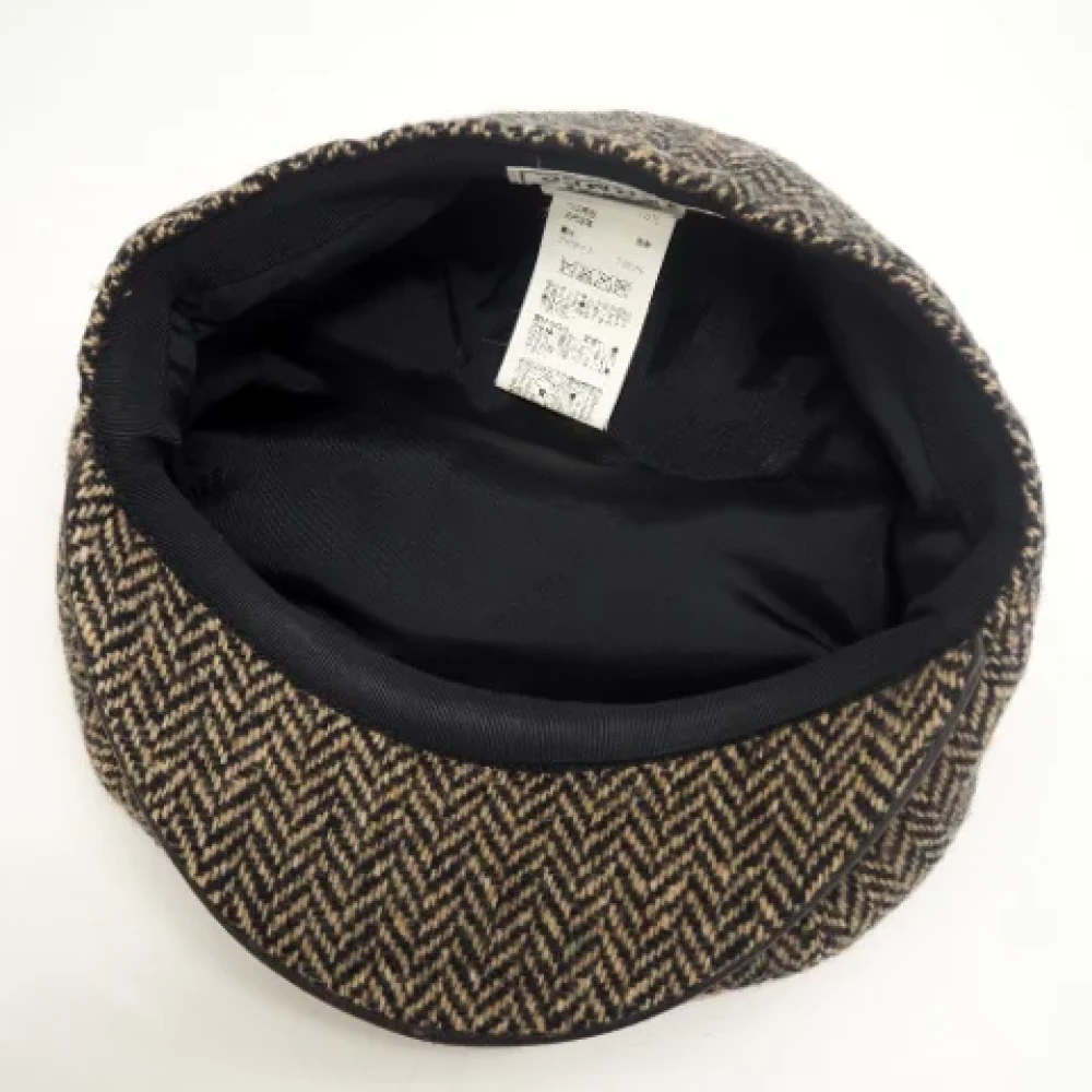 Hermès Vintage Pre-owned Wool hats Brown Dames