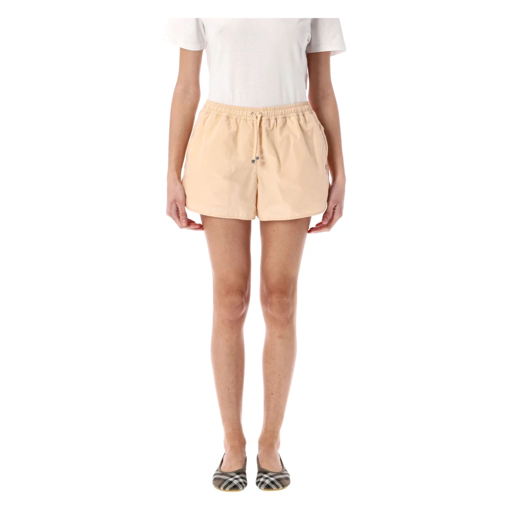 Burberry Stijlvolle Witte Winterjas Beige Dames