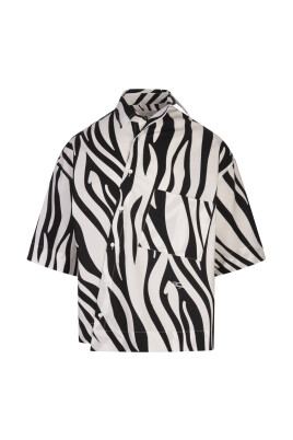 chemise-zebra-arty-print-blanche