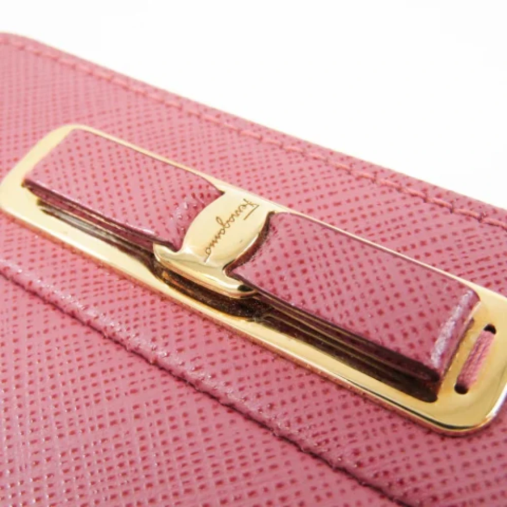 Salvatore Ferragamo Pre-owned Leather wallets Pink Dames