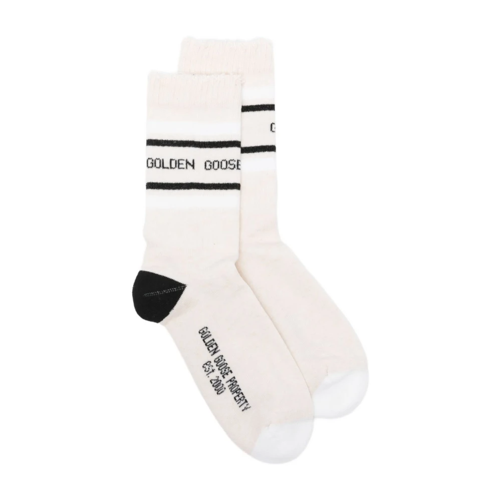Golden Goose Women's White Socks - Socks - M - Underwear