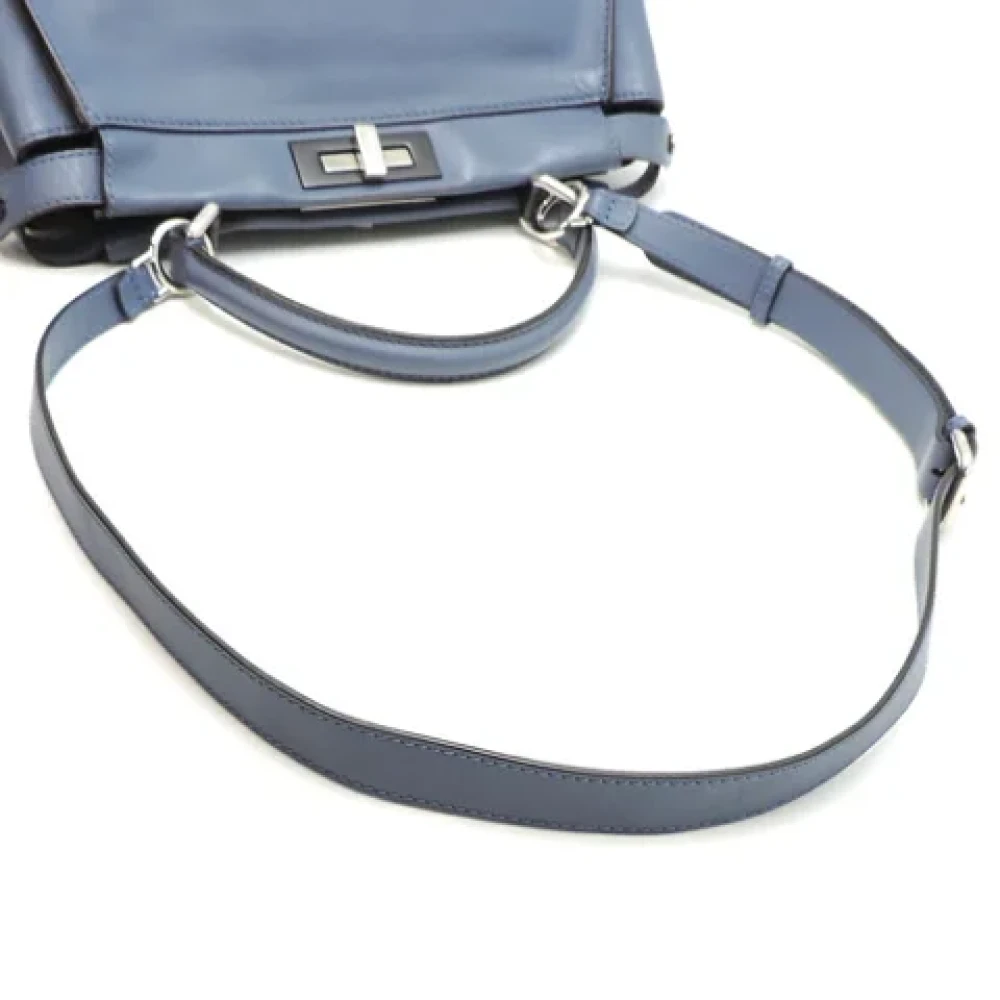 Fendi Vintage Pre-owned Leather fendi-bags Blue Dames