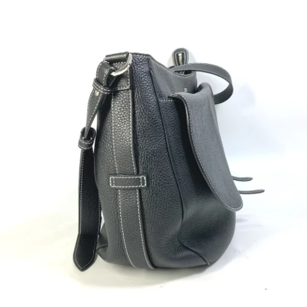 Dior Vintage Pre-owned Leather dior-bags Black Dames
