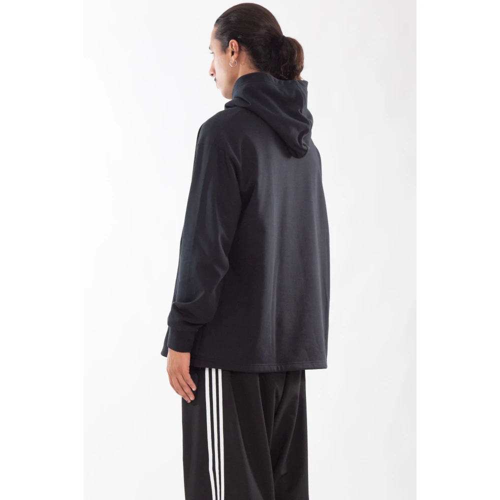 Y-3 Zwarte Oversized Hoodie met Zakken Black Heren