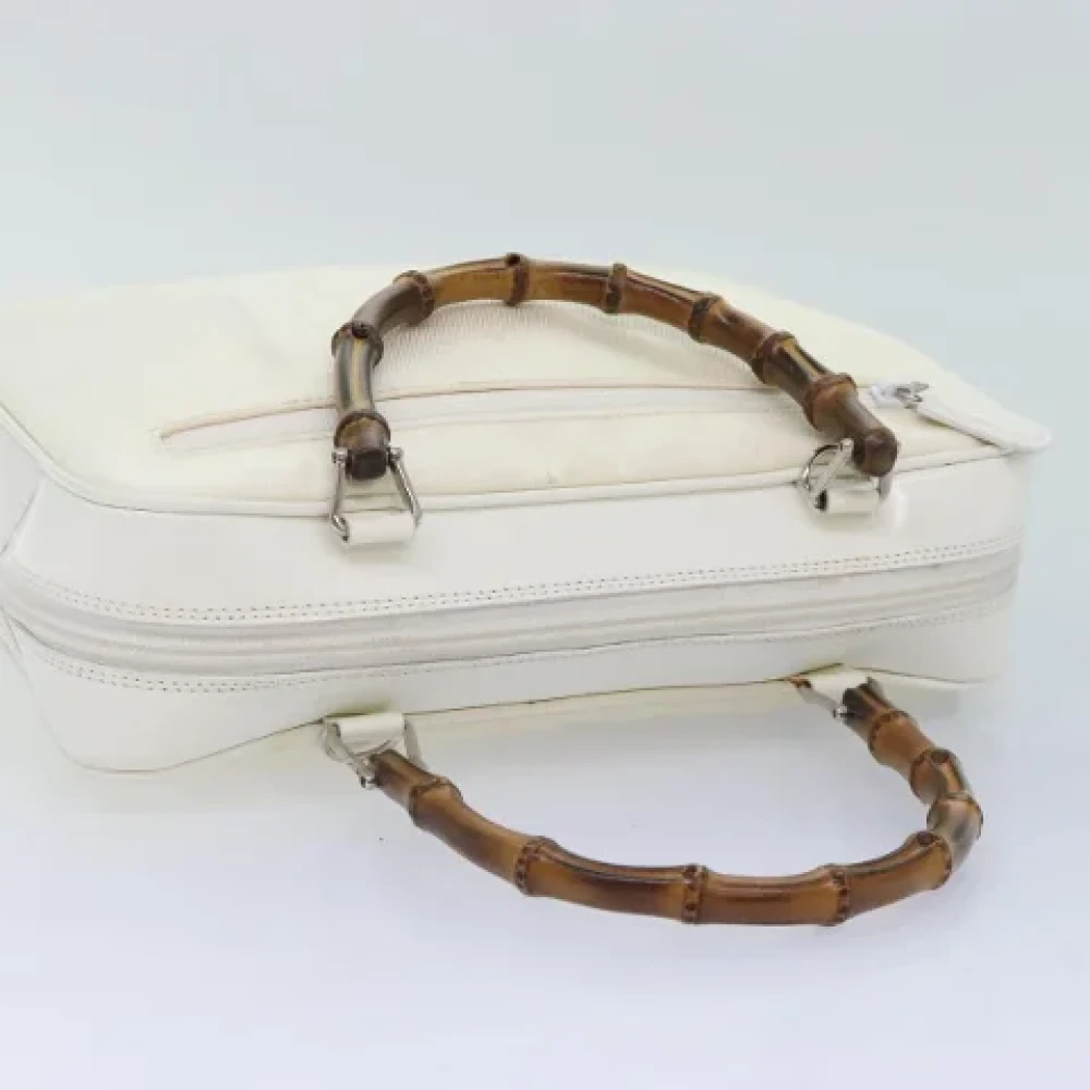 Gucci Vintage Pre-owned Leather handbags White Dames