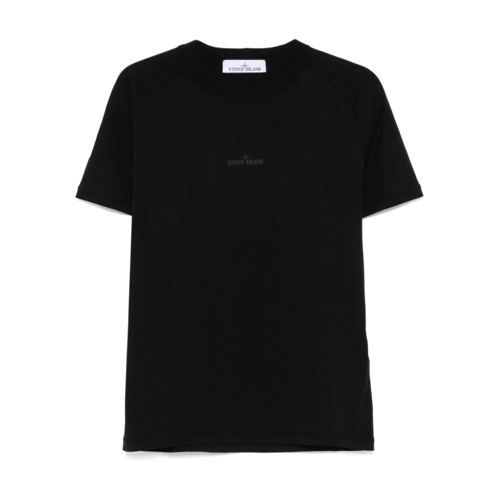 Stone Island Zwarte T-shirts en Polos Black Heren