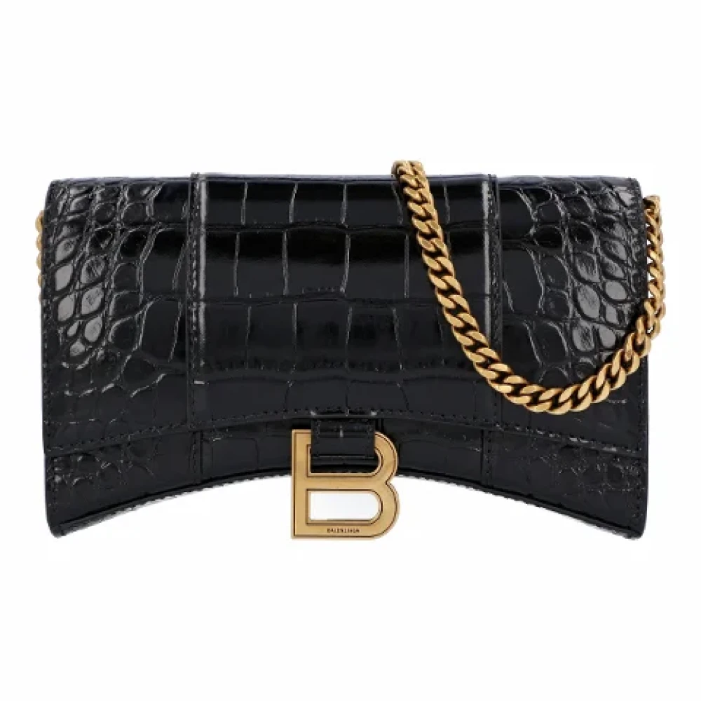Balenciaga Leather crossbody-bags Black Dames