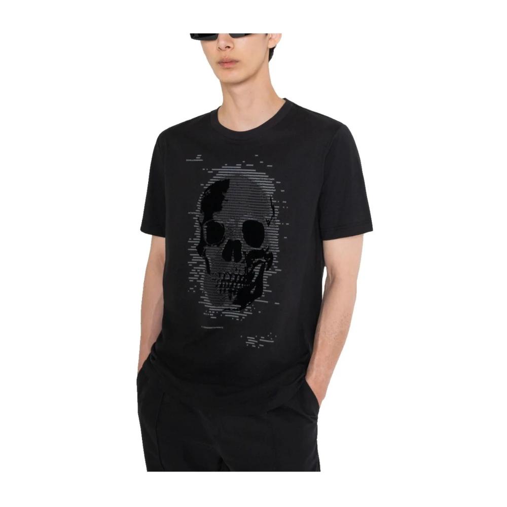 Antony Morato T-shirt met schedelprint van katoen Black Heren