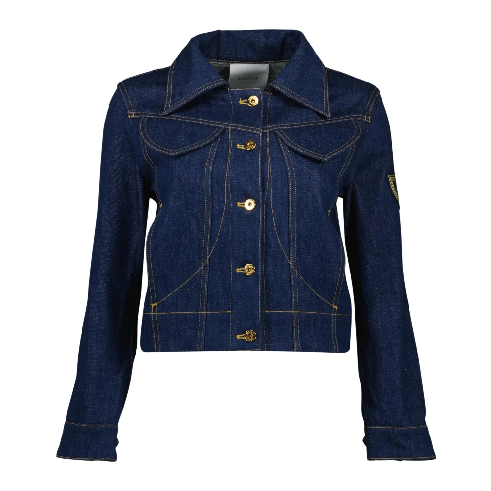Patou Blå Broderad Denimjacka