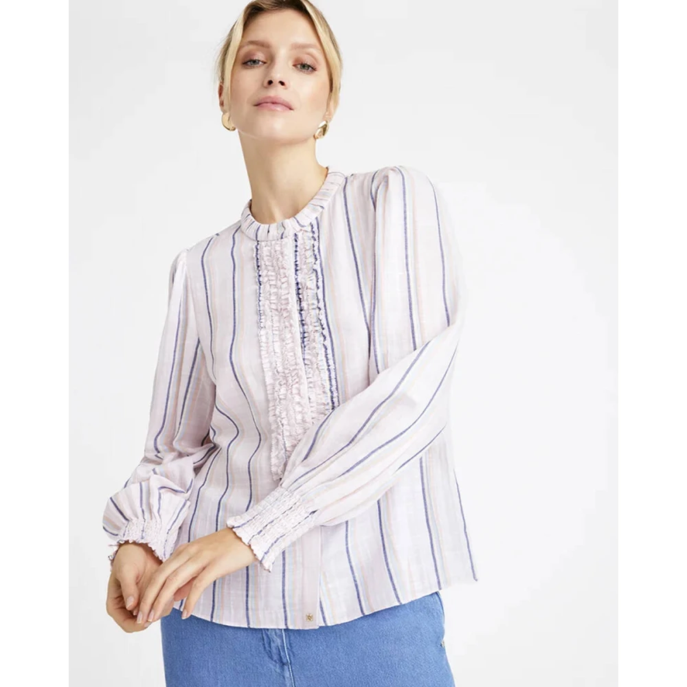Gustav Long Sleeve Shirt Cana Model Pink Dames