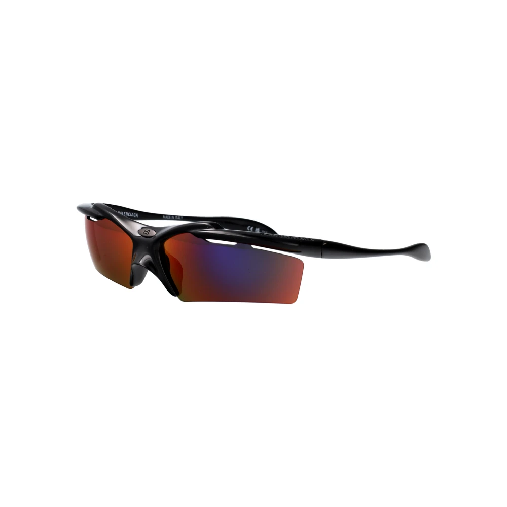 Balenciaga Unisex Black Wraparound Sunglasses - Sunglasses - One Size - Accessories