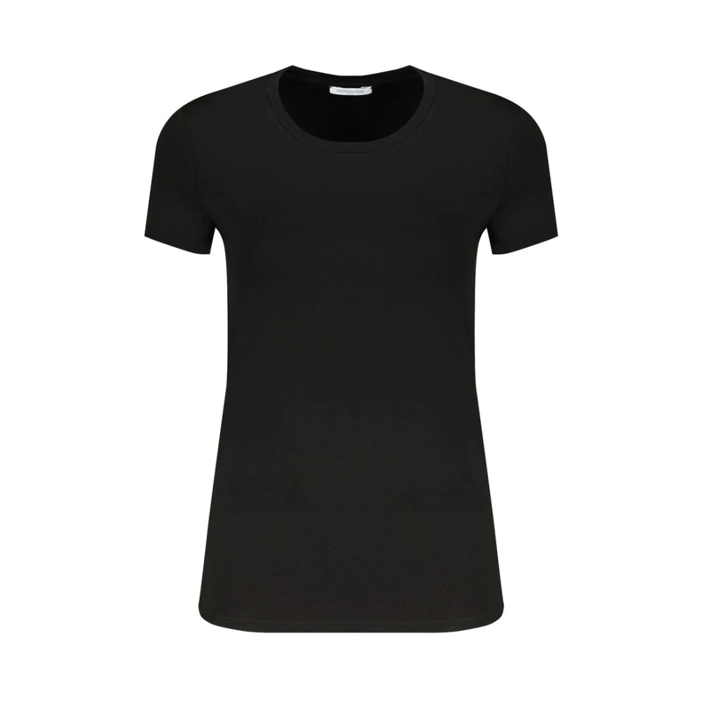 Patrizia Pepe Black Organic Cotton Women T-Shirt - M - Image 2