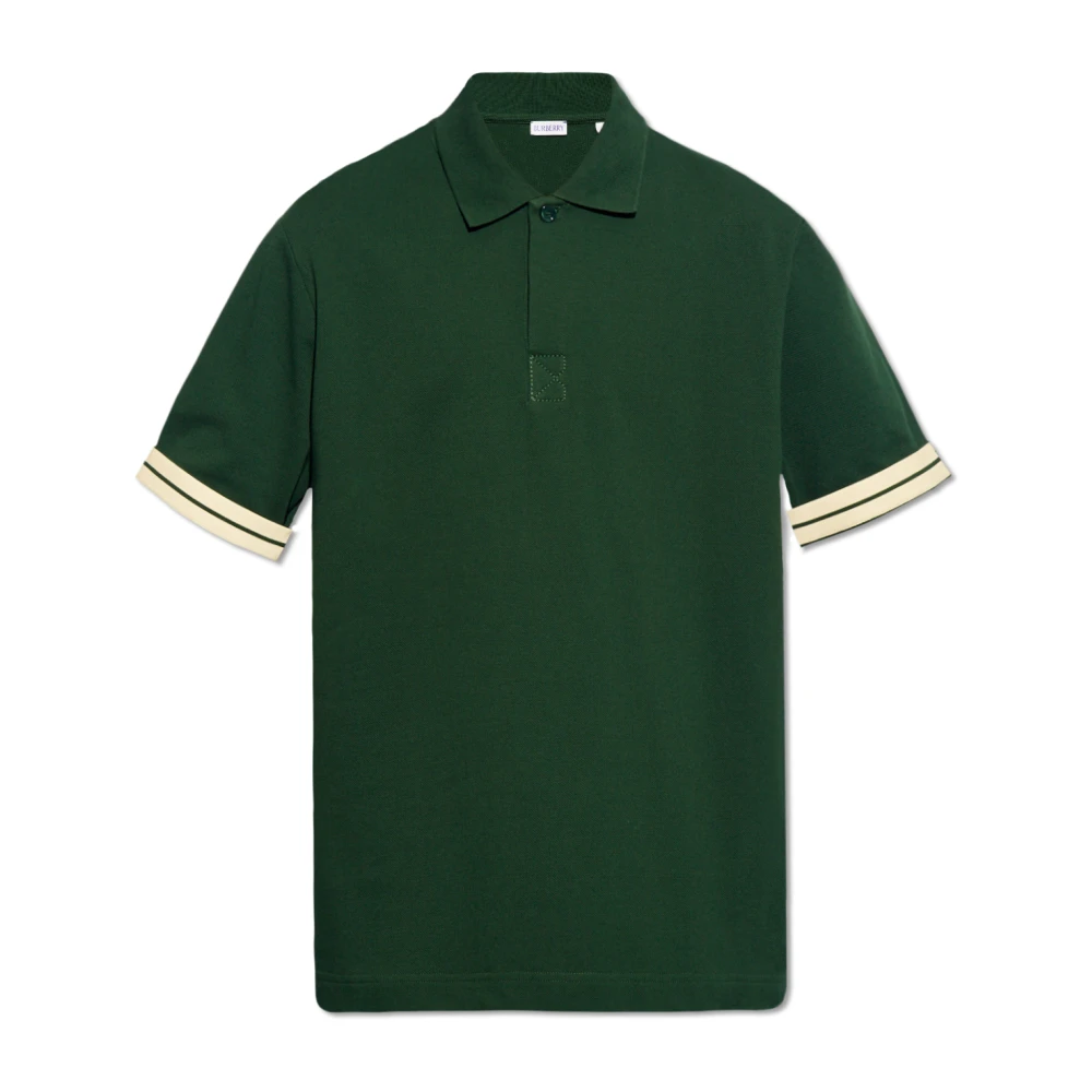 Burberry Polo shirt met logo Green Heren