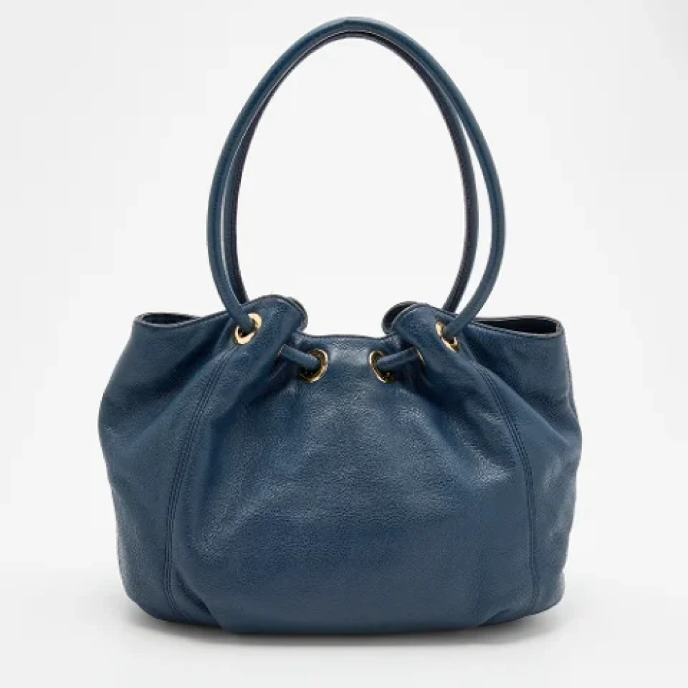 Michael Kors Pre-owned Leather totes Blue Dames