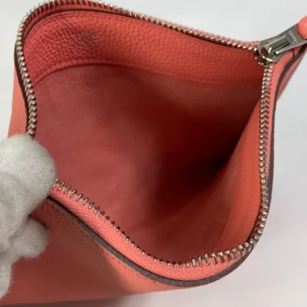 Hermès Vintage Pre-owned Leather pouches Pink Dames