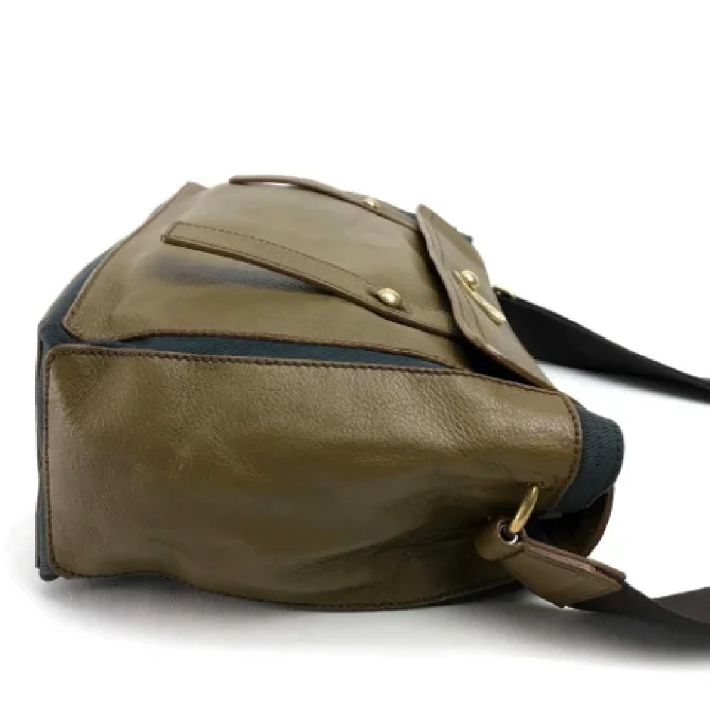 Yves Saint Laurent Vintage Pre-owned Fabric shoulder-bags Brown Dames