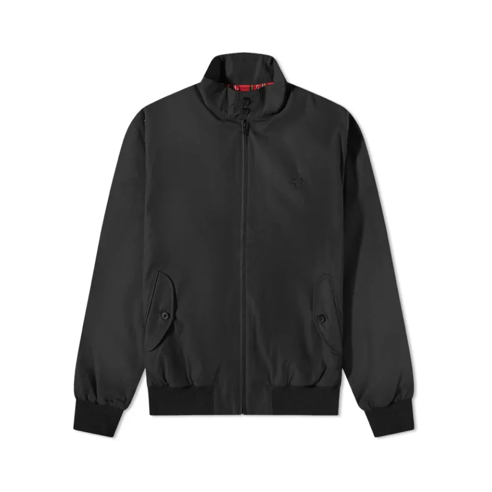Fred Perry , Zip-Throughs, Male, Black, Xl, Made In England Harrington Jacket