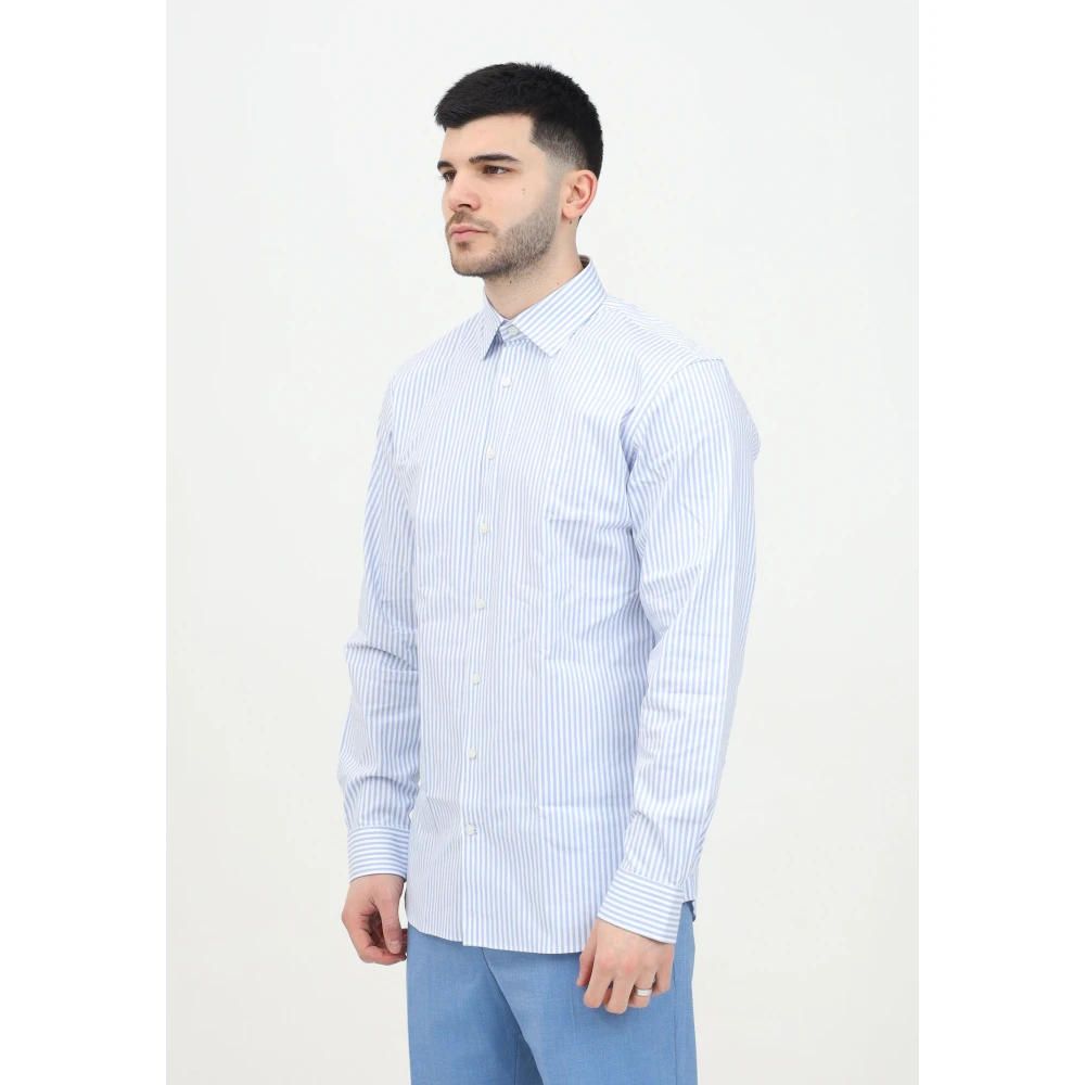 Selected Homme Gestreept overhemd met lange mouwen voor heren Blue Heren